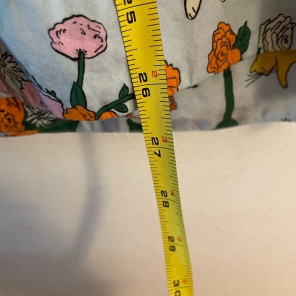 Hanna Andersson Baggu Cat Table Talk Women’s Long Sleeved Button Up Shirt S - Picture 14 of 15